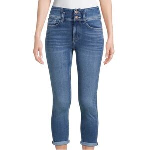 No Boundaries Cropped Double Button Jeans Size 11